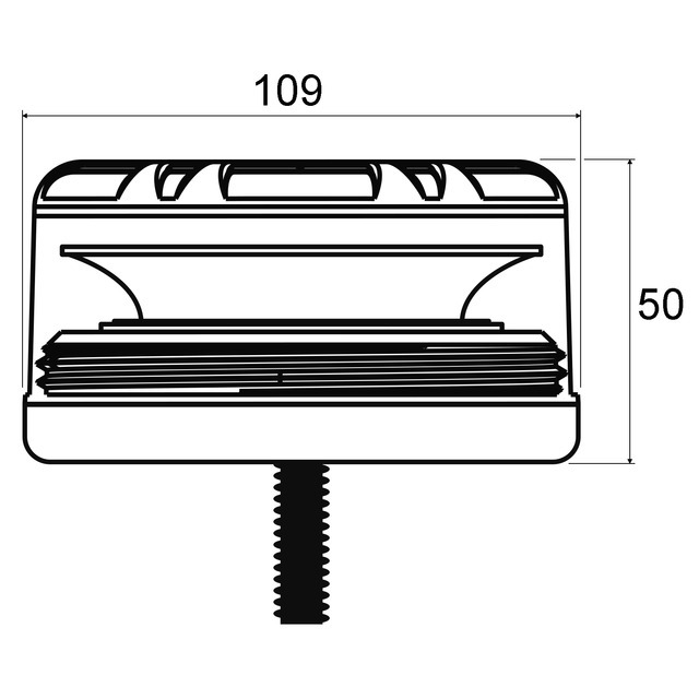 Gyrophare Travaux Public LED Embase Plate 12/24V Techni-power référence fournisseur 1207151